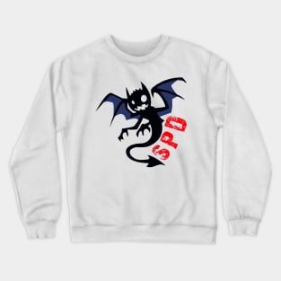 Devil on white Crewneck Sweatshirt